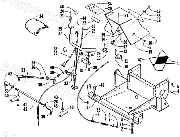 STEERING, FRONT FRAME, AND CONSOLE diagram
