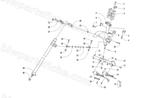 STEERING POST ASSEMBLY diagram