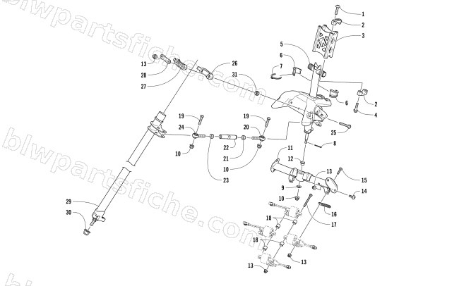 STEERING POST ASSEMBLY diagram