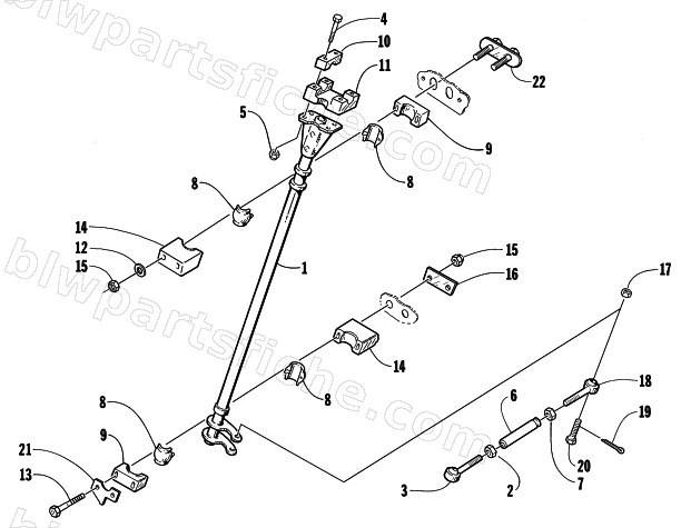 STEERING POST ASSEMBLY diagram