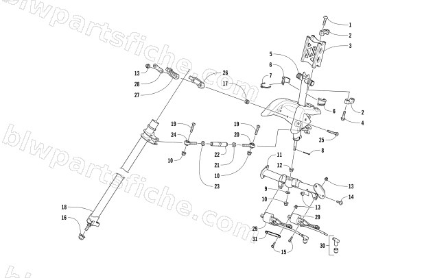 STEERING POST ASSEMBLY diagram