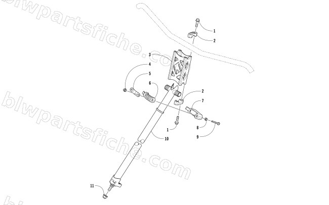 STEERING POST ASSEMBLY diagram