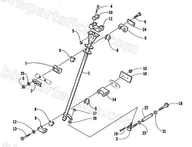 STEERING POST ASSEMBLY diagram