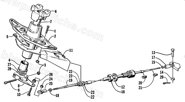 STEERING POST ASSEMBLY diagram