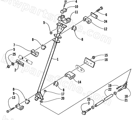 STEERING POST ASSEMBLY diagram