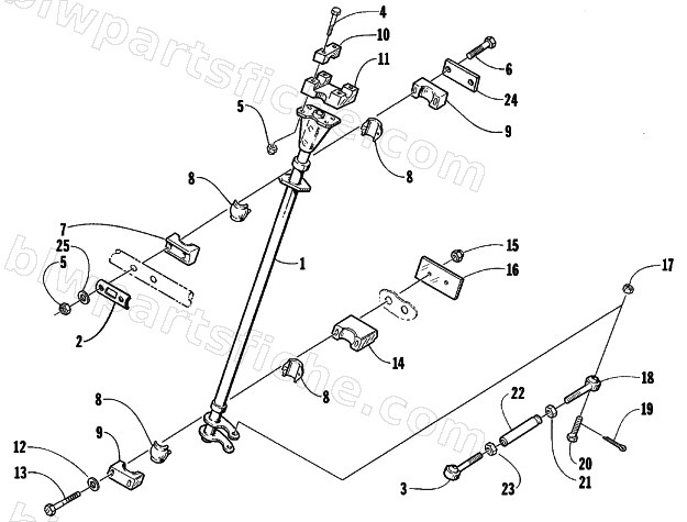 STEERING POST ASSEMBLY diagram