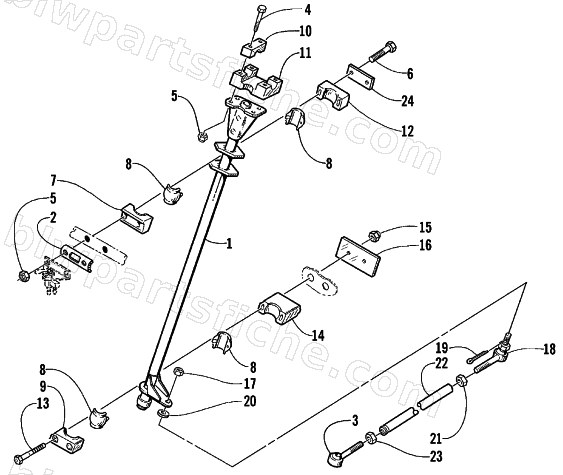 STEERING POST ASSEMBLY diagram