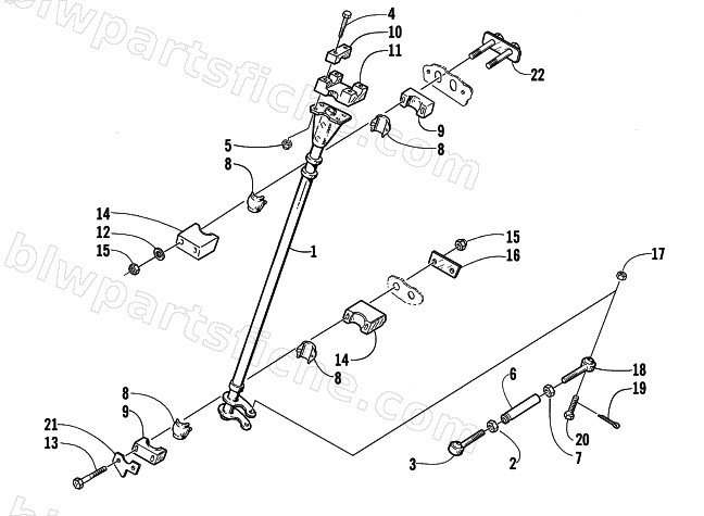 STEERING POST ASSEMBLY diagram