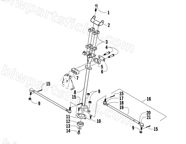 STEERING POST ASSEMBLY diagram