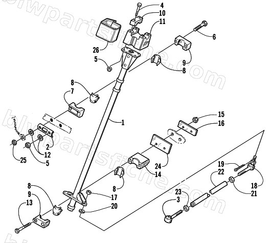 STEERING POST ASSEMBLY diagram