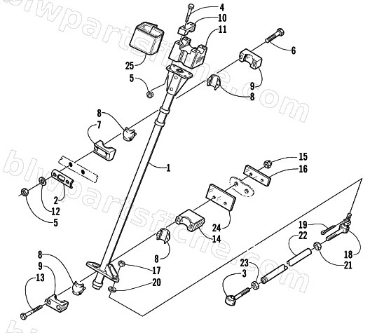 STEERING POST ASSEMBLY diagram