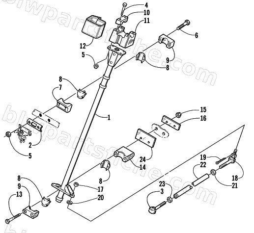 STEERING POST ASSEMBLY diagram