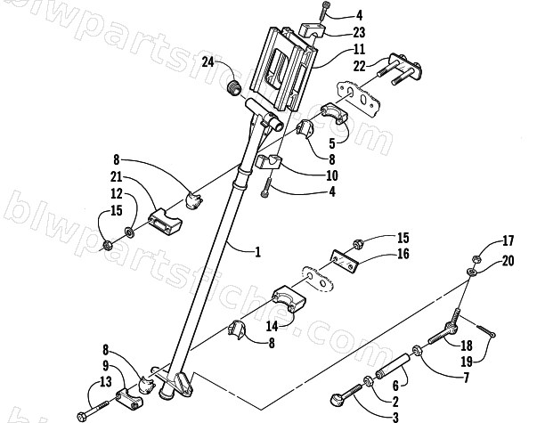 STEERING POST ASSEMBLY diagram