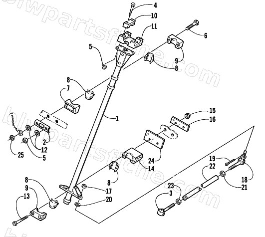 STEERING POST ASSEMBLY diagram