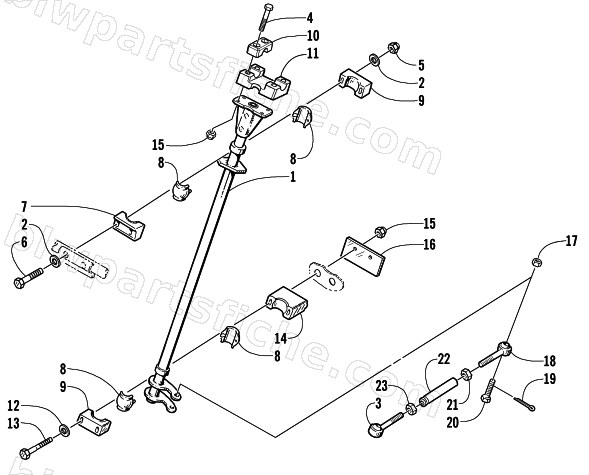 STEERING POST ASSEMBLY diagram