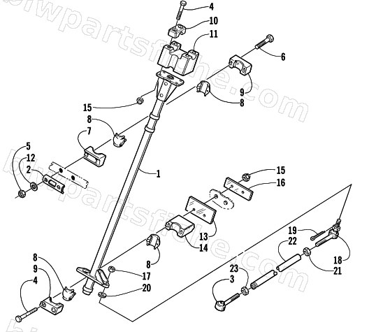 STEERING POST ASSEMBLY diagram