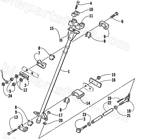 STEERING POST ASSEMBLY diagram