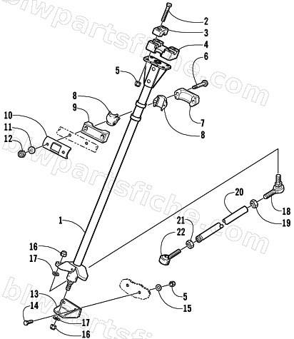 STEERING POST ASSEMBLY diagram