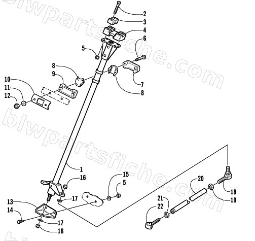STEERING POST ASSEMBLY diagram