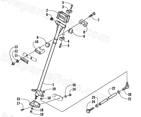 STEERING POST ASSEMBLY diagram
