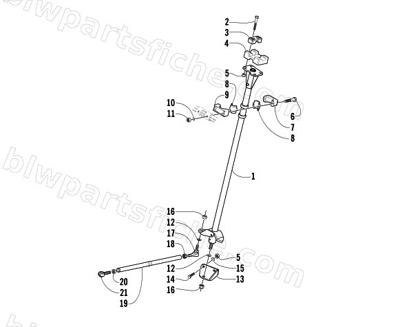 STEERING POST ASSEMBLY diagram