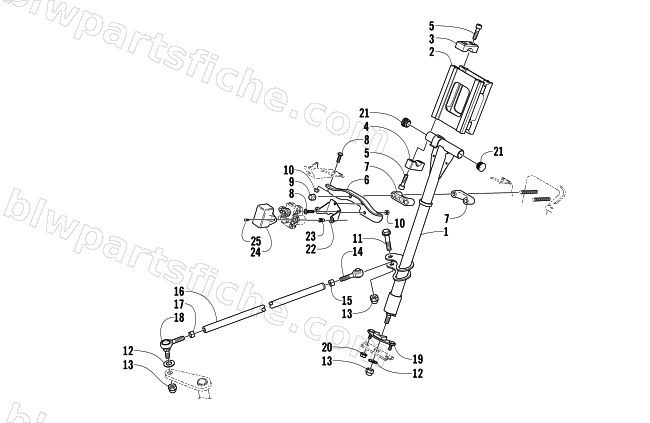 STEERING POST ASSEMBLY diagram