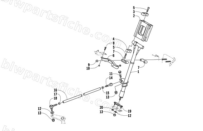 STEERING POST ASSEMBLY diagram