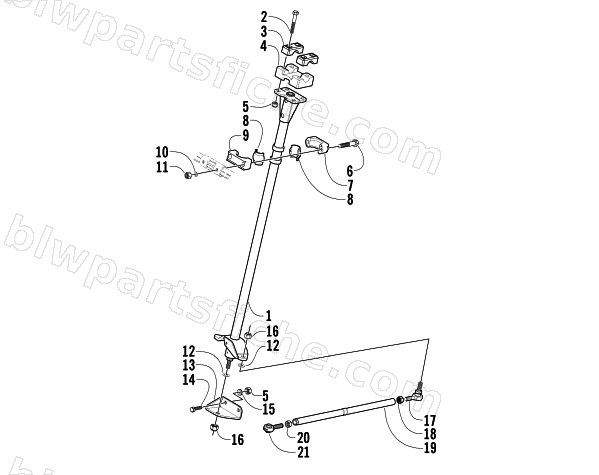 STEERING POST ASSEMBLY diagram