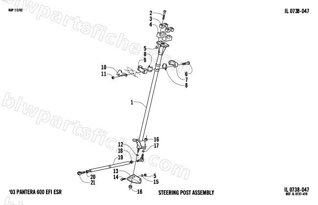STEERING POST ASSEMBLY diagram