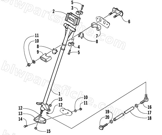 STEERING POST ASSEMBLY diagram