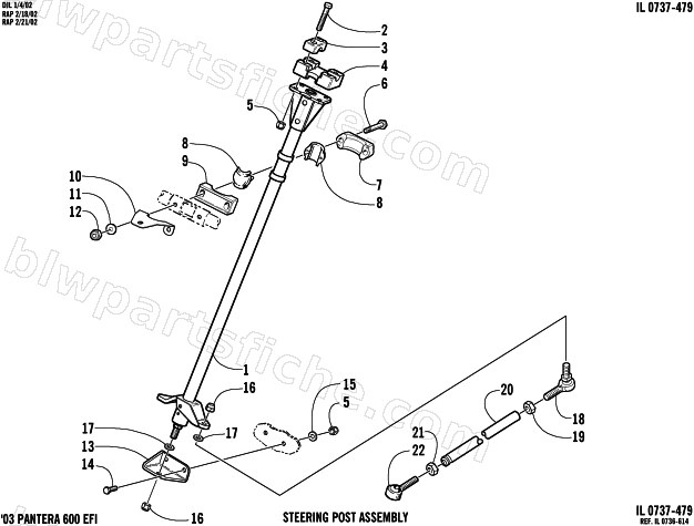 STEERING POST ASSEMBLY diagram