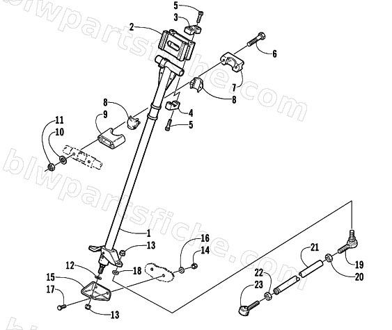 STEERING POST ASSEMBLY diagram