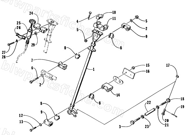 STEERING POST ASSEMBLY diagram