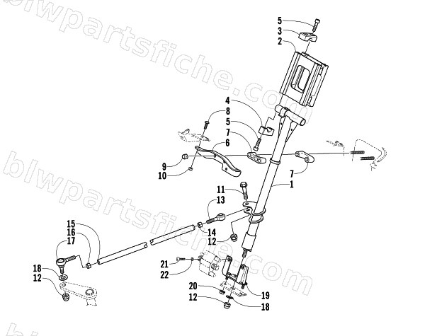STEERING POST ASSEMBLY diagram