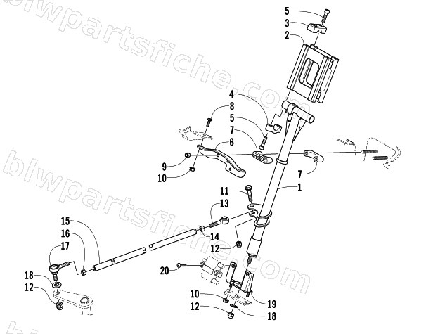 STEERING POST ASSEMBLY diagram