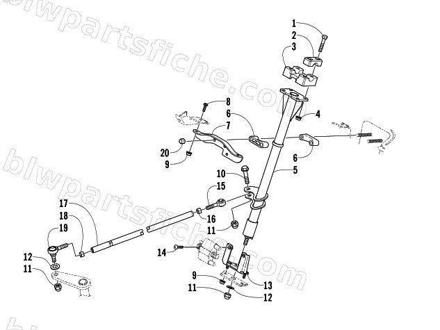 STEERING POST ASSEMBLY diagram