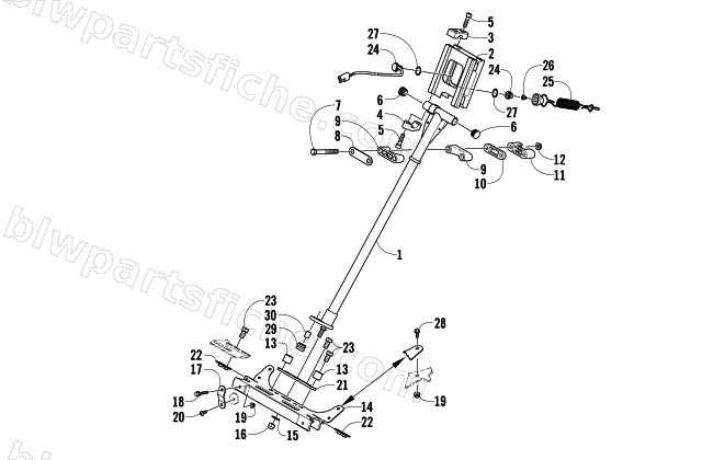STEERING POST ASSEMBLY diagram