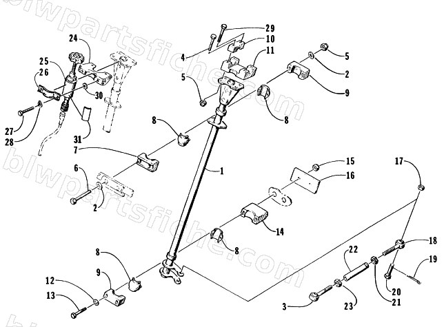 STEERING POST ASSEMBLY diagram