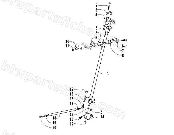 STEERING POST ASSEMBLY diagram