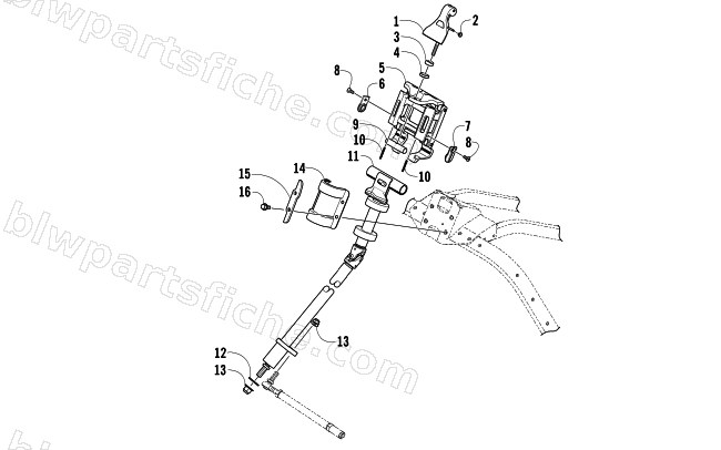 STEERING POST ASSEMBLY diagram