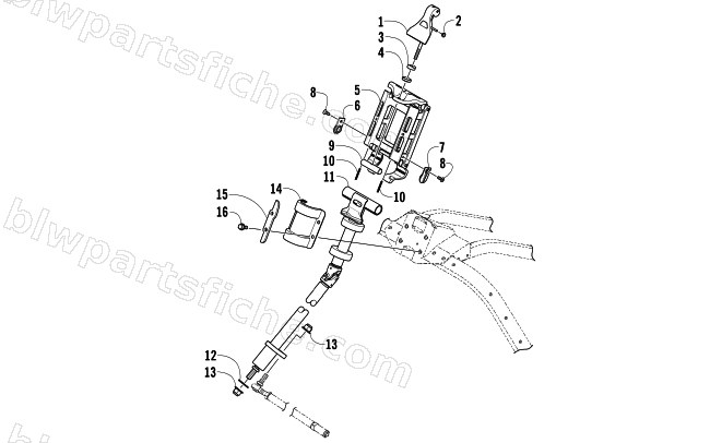 STEERING POST ASSEMBLY diagram