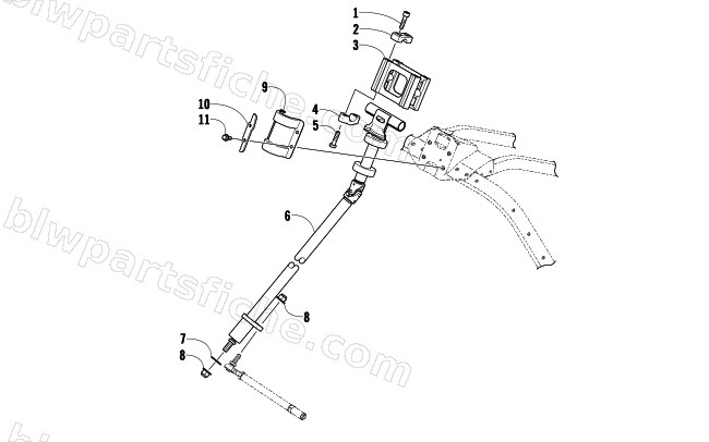 STEERING POST ASSEMBLY diagram