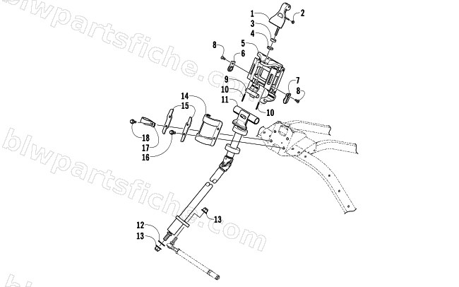 STEERING POST ASSEMBLY diagram