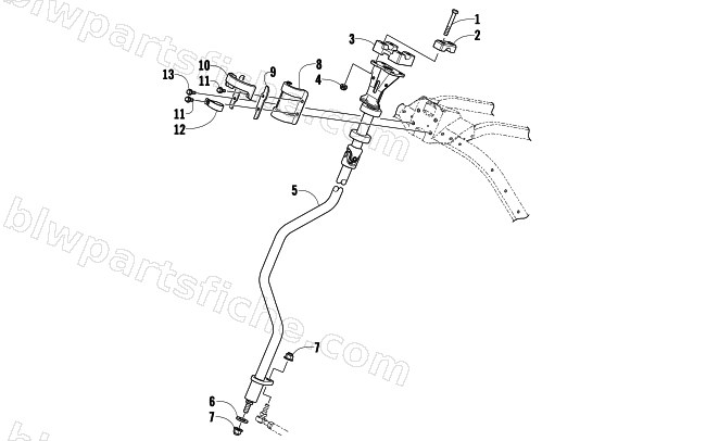 STEERING POST ASSEMBLY diagram
