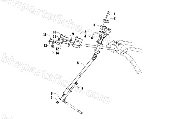 STEERING POST ASSEMBLY diagram