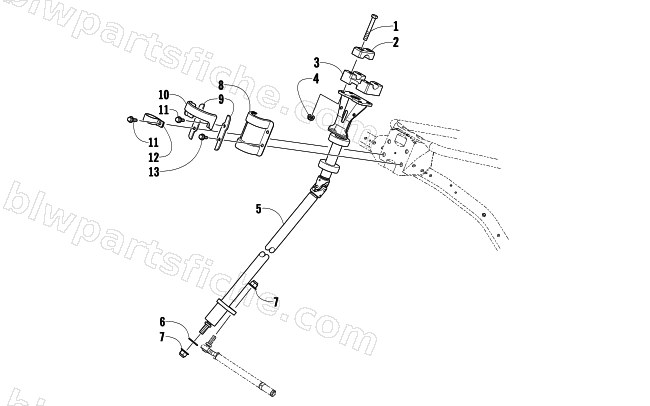 STEERING POST ASSEMBLY diagram