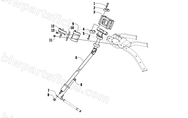 STEERING POST ASSEMBLY diagram