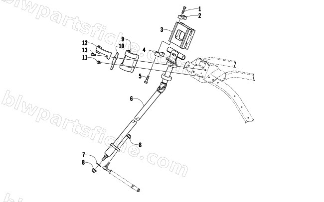 STEERING POST ASSEMBLY diagram