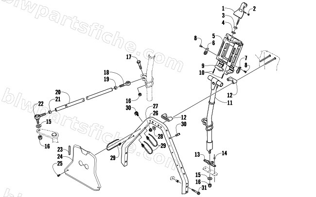 STEERING POST ASSEMBLY diagram