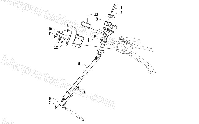 STEERING POST ASSEMBLY diagram